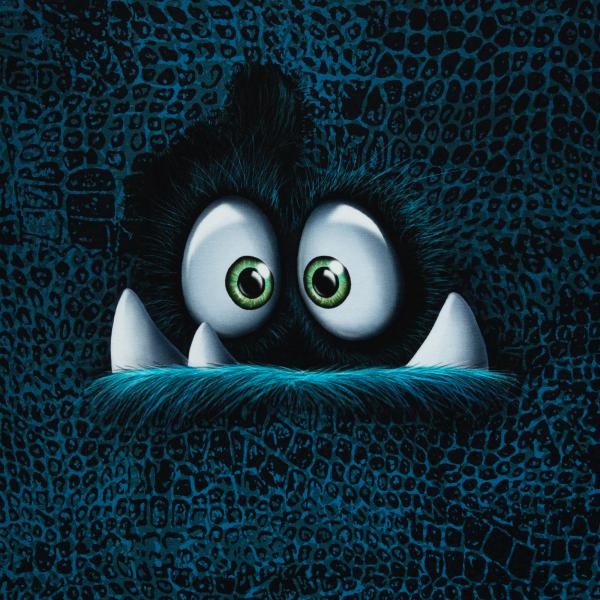 VORBESTELLUNG - Panel Monsta petrol by Thorsten Berger - French Terry, Swafing